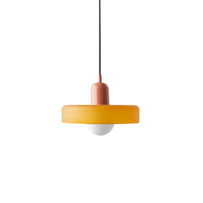 Ceramic Disc Orb Pendant Lamp