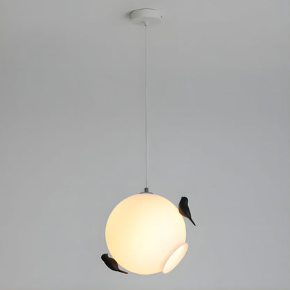 Bird Glass Pendant Lamp