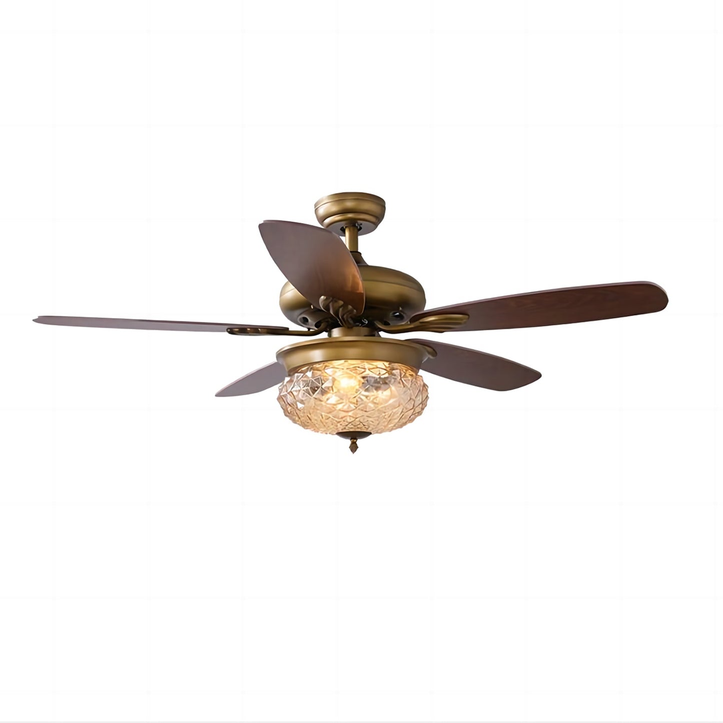 Bronze Crystal Ceiling Fan-A