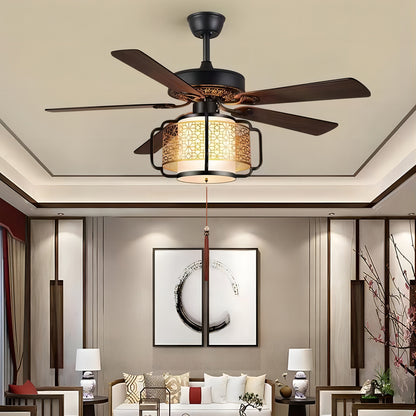 Chinese Lantern Ceiling Fan-A