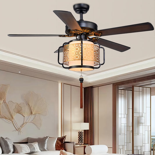 Chinese Lantern Ceiling Fan-A