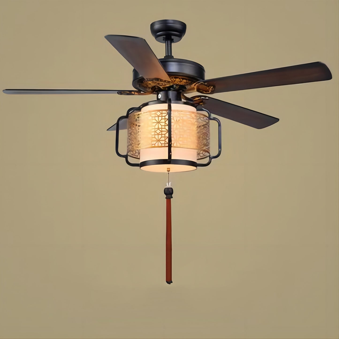 Chinese Lantern Ceiling Fan-A