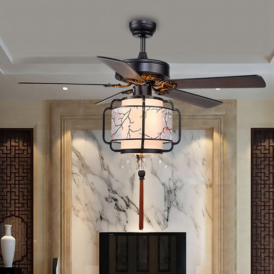 Chinese Lantern Ceiling Fan-B