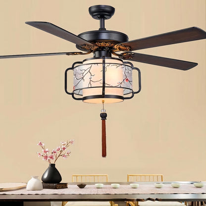 Chinese Lantern Ceiling Fan-B