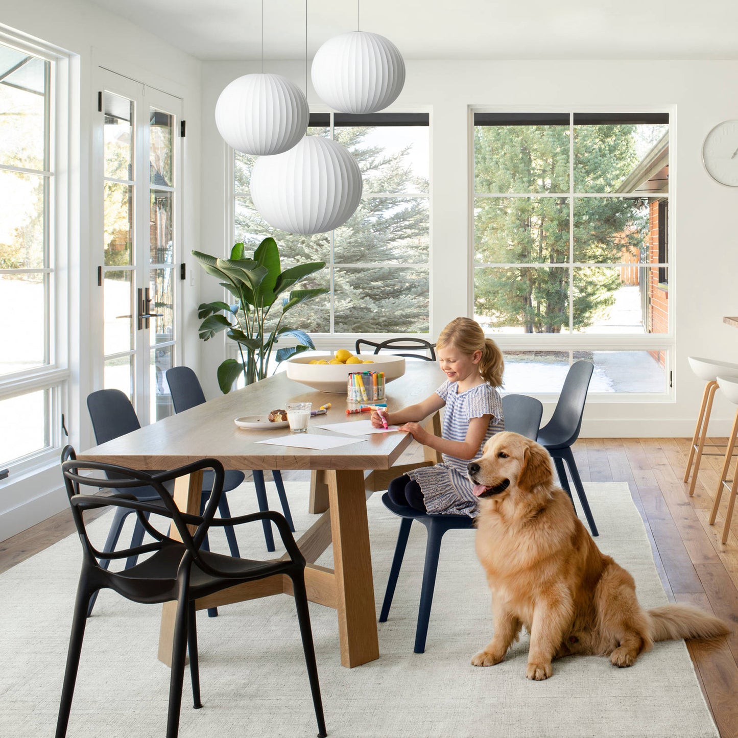 Nelson Saucer Round Bubble Pendant