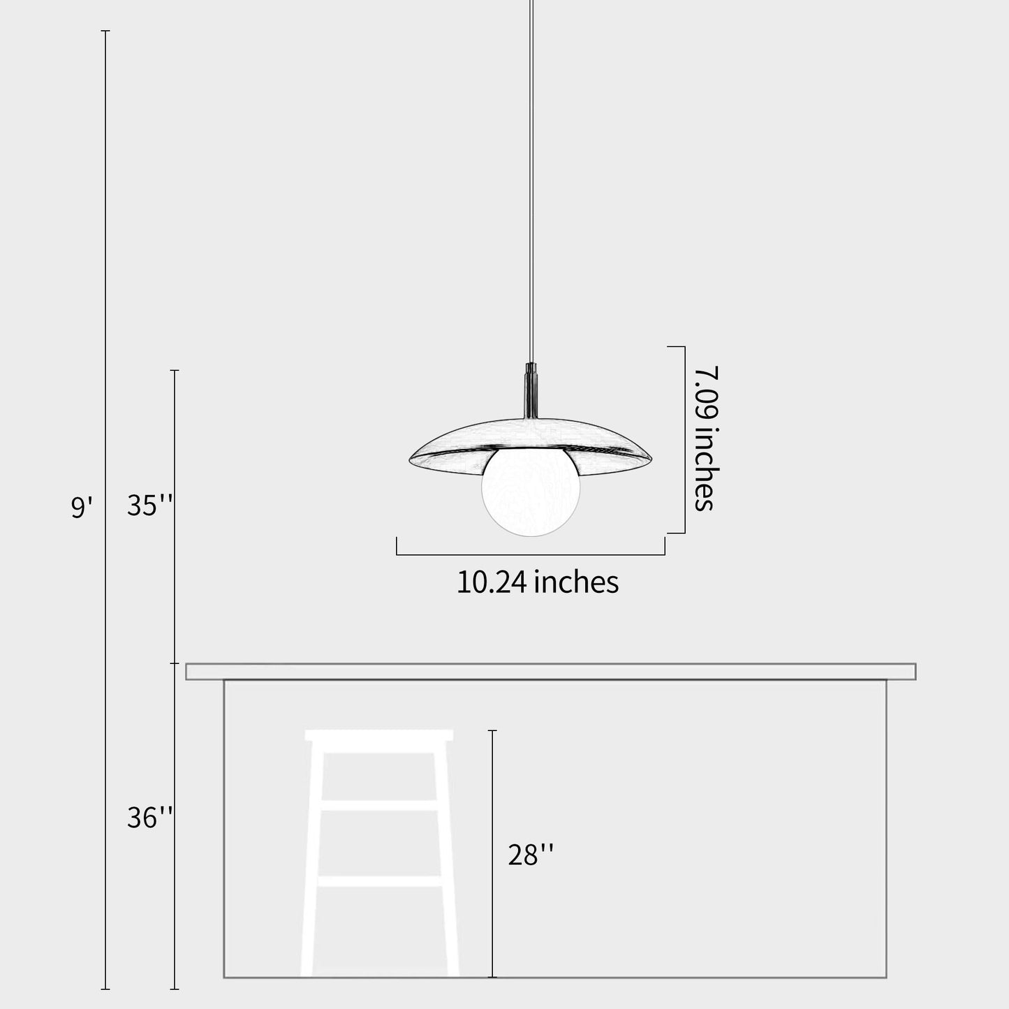 Black Walnut Solid Wood Lamp