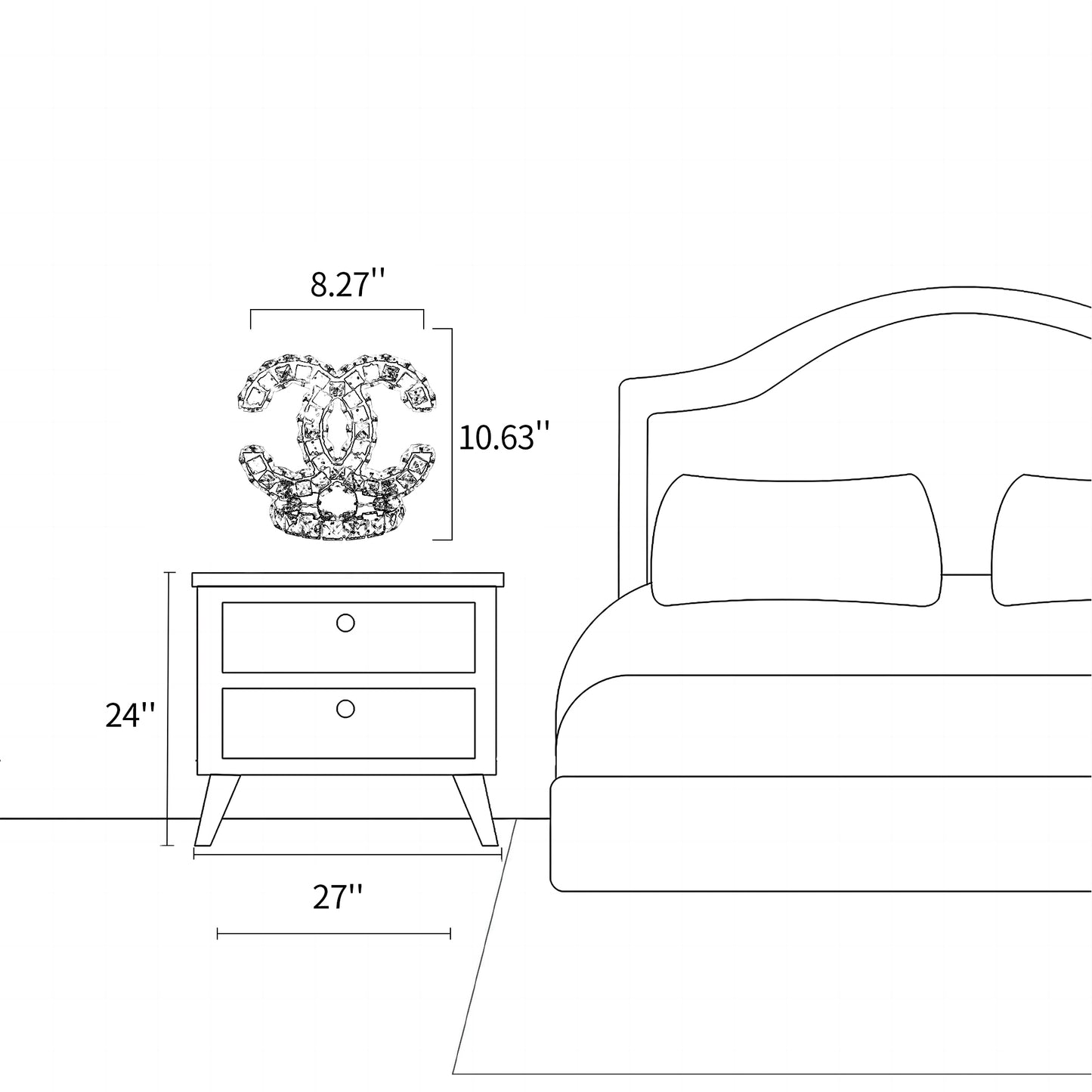 CC Crystal Table Lamp