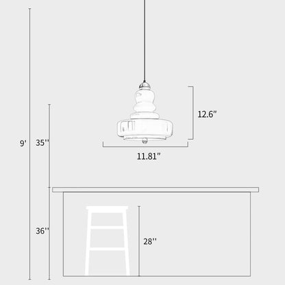 Gourd Glass Pendant Light