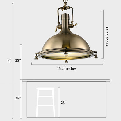 Industrial Metal Pendant Light