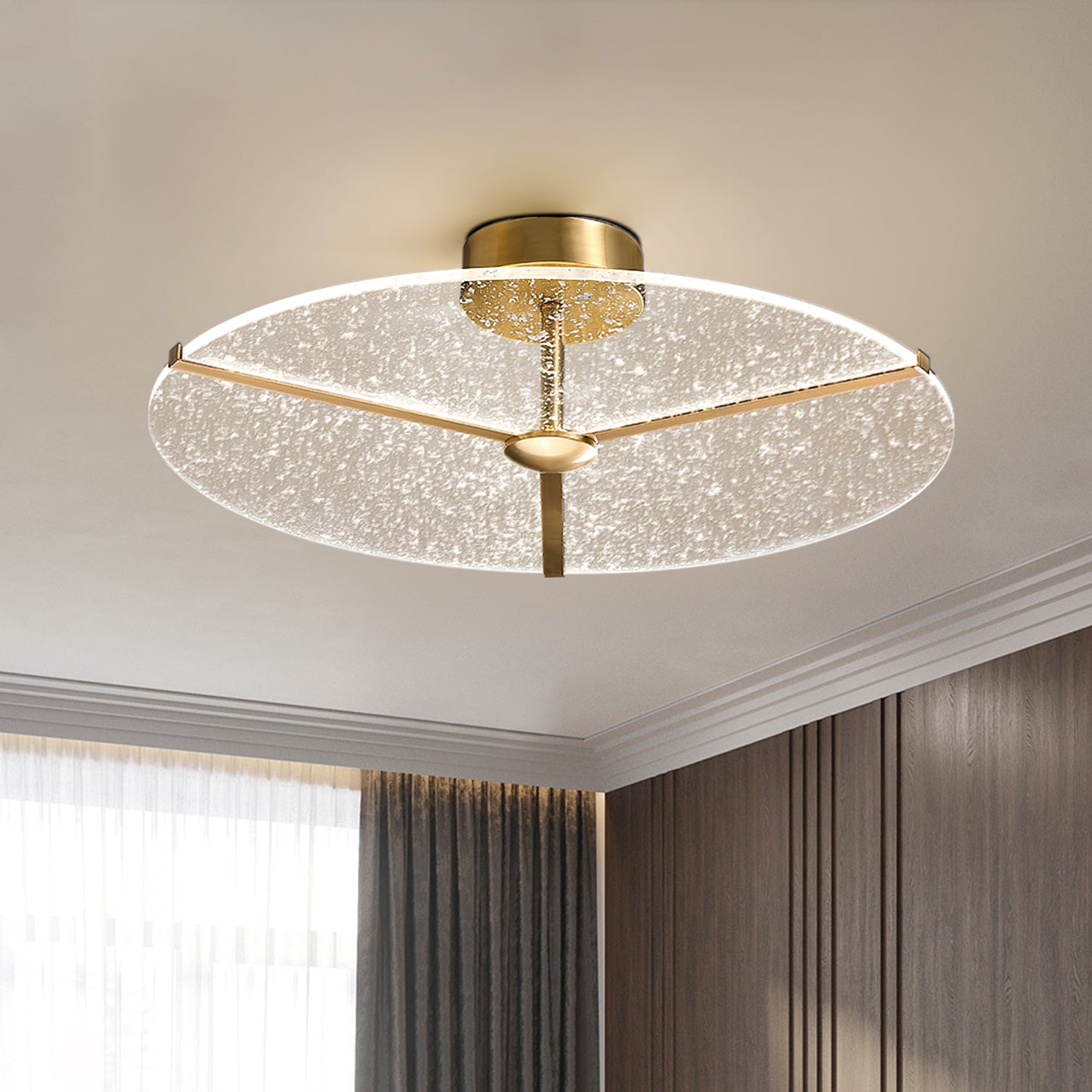 Snowflake Round Ceiling Lamp