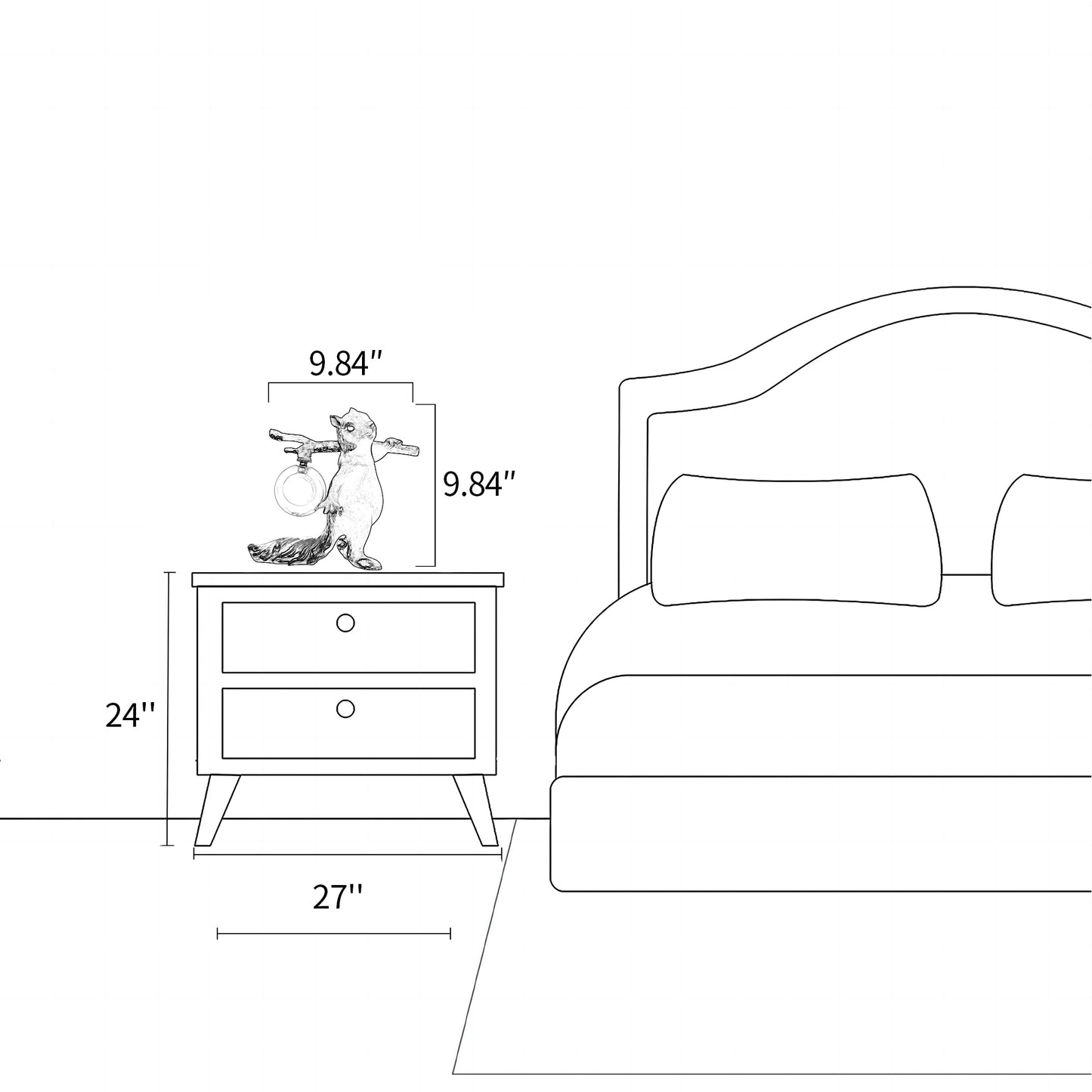 Squirrel Table Lamp