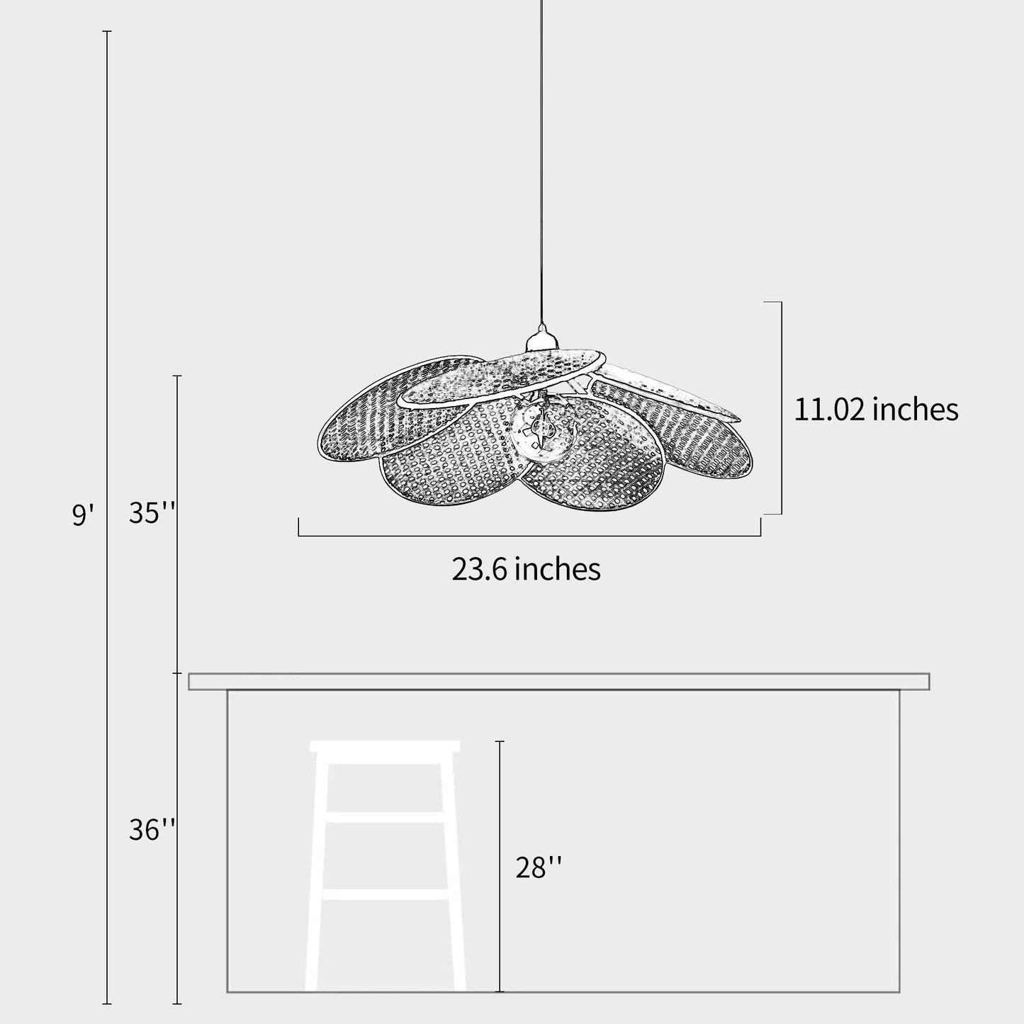 Suspension Screen Cannage-B