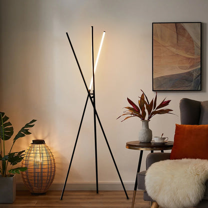 Three-pronged Vertical Floor Lamp