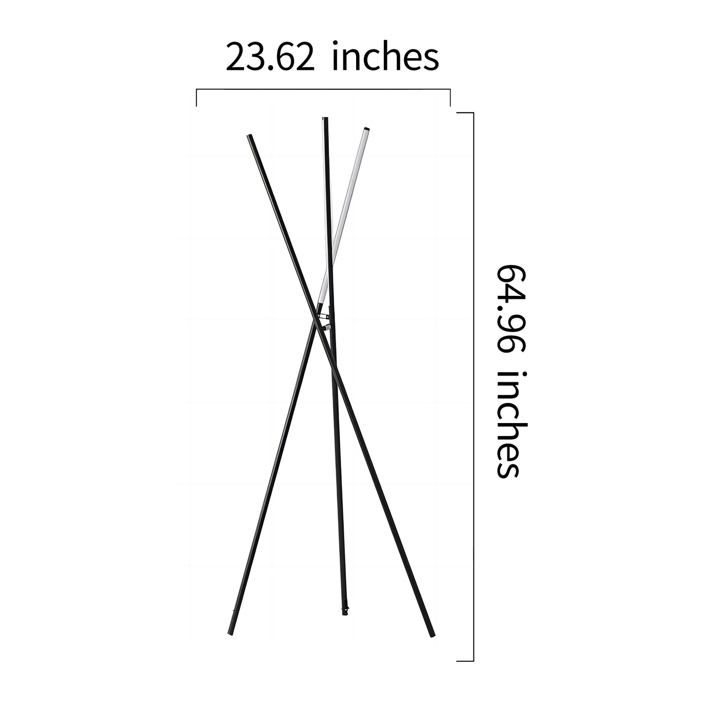 Three-pronged Vertical Floor Lamp